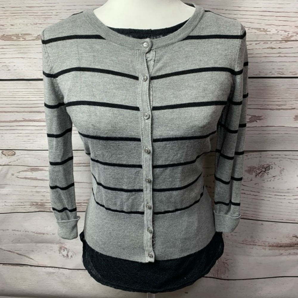 NWOT Maurices Striped Button Down Cardigan